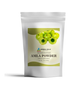 Polvo de Amla Herbal Hills 454 g - Grosella India Antioxidante