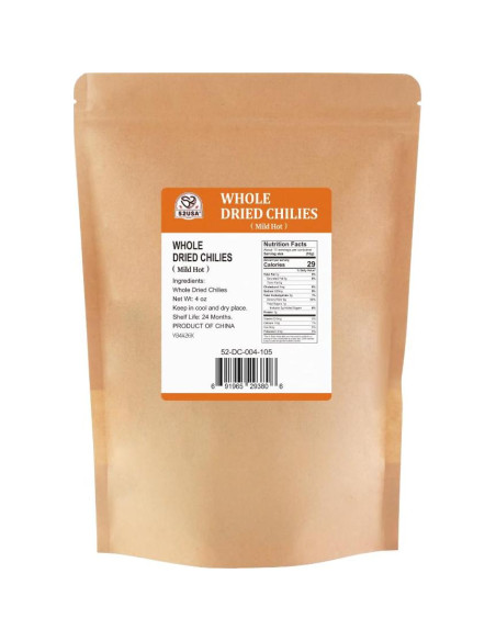 Pimientos Chiles Secos 52USA 113.4 g - Suave Caliente