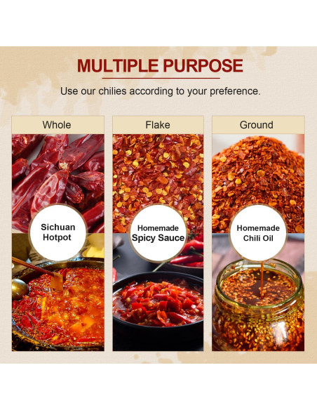 Pimientos Chiles Secos 52USA 113.4 g - Suave Caliente