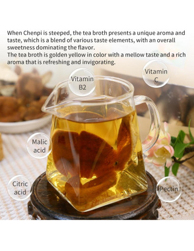 Té de cáscara de mandarina seca Wanhua Hall 80g - Chenpi