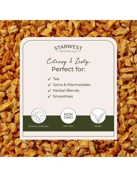 Cáscara de Naranja Orgánica Starwest Botanicals 113g
