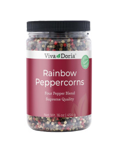 Mezcla de Pimienta Arcoíris Viva Doria 450g - Entera y Esterilizada