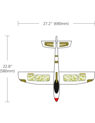 HABA Maxi Hand Glider 55,88 cm - Avión de Estireno