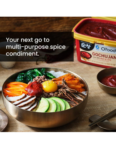 Pasta de Gochujang O'Food 500g - Salsa Picante Coreana