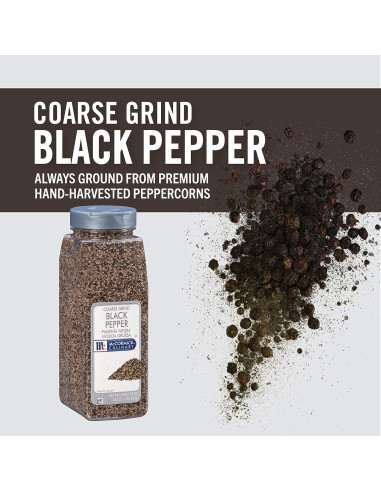 Pimienta Negra Molida Gruesa McCormick 450g - Sabor Intenso