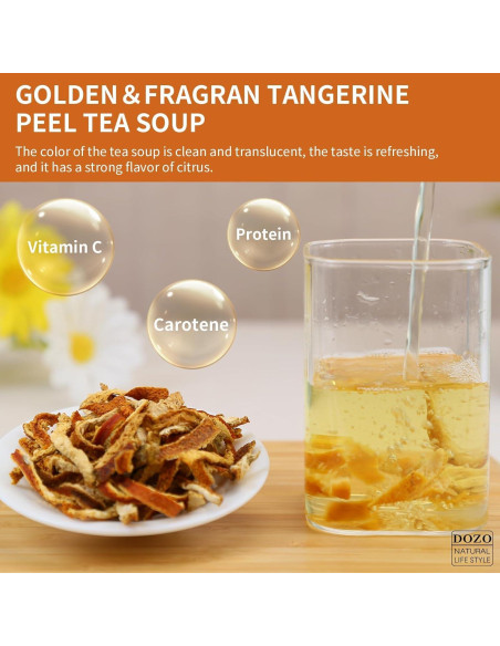 Cáscara de Mandarina Seca 200g - Té Natural Sin Aditivos