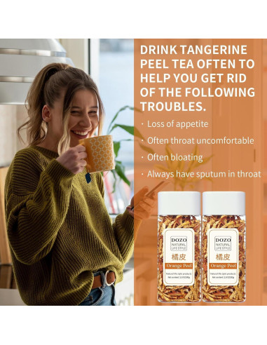 Cáscara de Mandarina Seca 200g - Té Natural Sin Aditivos