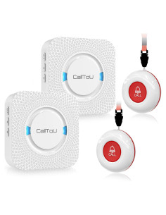 Sistema de Llamada Inalámbrico CallToU 2 Botones y 2 Receptores
