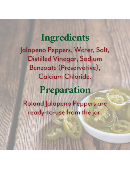 Pimientos Jalapeños en Rodajas Roland Foods 3.78L - Picante