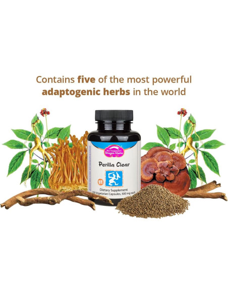 Cápsulas Perilla Clear Dragon Herbs - 60 Cápsulas 500 mg