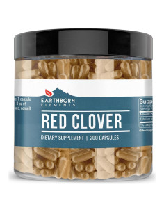 Cápsulas de Trébol Rojo Elementos de la Tierra 200 Unidades