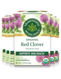 Té de Hierbas Orgánico Trébol Rojo Medicinales Tradicionales 96 Bolsitas