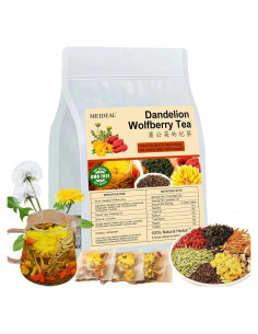 Té Orgánico de Diente de León y Goji Meideal 288g 24 Pcs