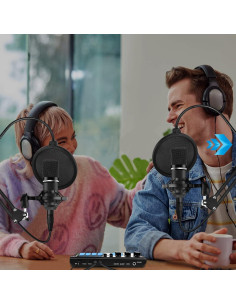 Kit de Podcast Profesional HS-AP203-2 para 2 Personas 2