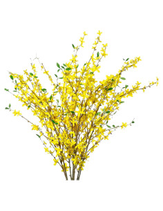 Ramas de Orquídeas Artificiales Sggvecsy 100 cm Amarillas 4 Pcs