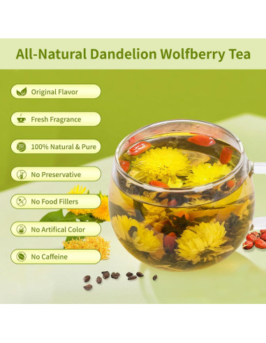 Té Herbal Diente de León y Goji BeleePlanner 12 Bolsas