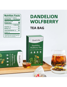 Té Herbal Detox Diente de León y Goji QualiLife 15 Bolsas 2