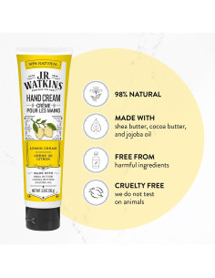 Crema Hidratante para Manos J.R. Watkins 93.4g Limón - Paquete de 2 2