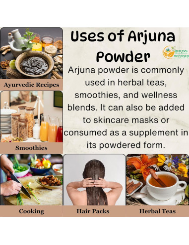 Polvo de Arjuna 100% Puro 150 g - Corteza de Árbol para Té Herbal