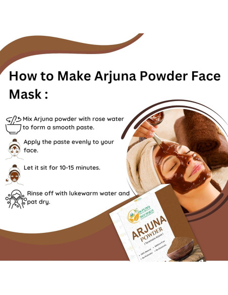 Polvo de Arjuna 100% Puro 150 g - Corteza de Árbol para Té Herbal Polvo de Arjuna 100% Puro 150 g - Corteza de Árbol para Té Herbal