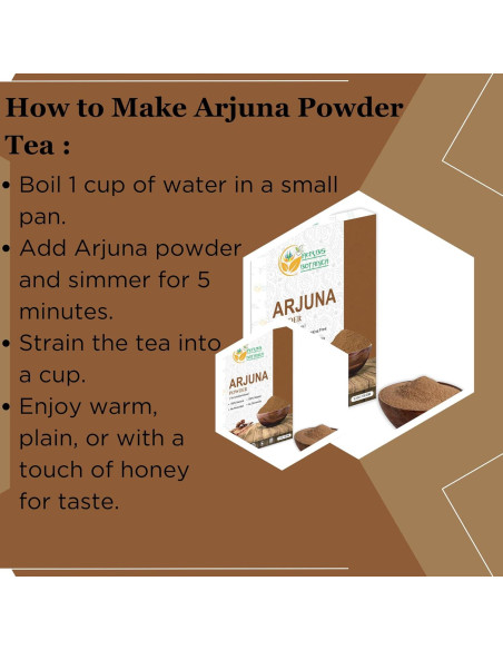 Polvo de Arjuna 100% Puro 150 g - Corteza de Árbol para Té Herbal Polvo de Arjuna 100% Puro 150 g - Corteza de Árbol para Té Herbal