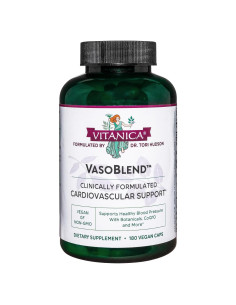 Vitanica VasoBlend - Suplemento Salud Corazón 180 Cápsulas Veganas