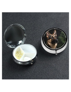 Estuche para Pastillas de Metal 3 Compartimentos RFHYTFJHTGHTG