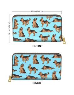 Billetera Clutch WIRESTER PU con Cremallera para Mujeres - 19x10 cm 2