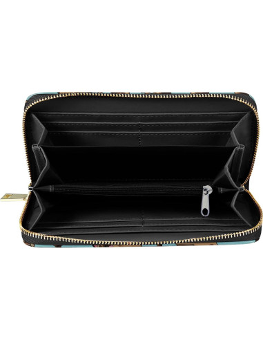 Billetera Clutch WIRESTER PU con Cremallera para Mujeres - 19x10 cm