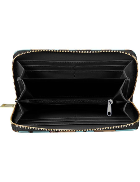 Billetera Clutch WIRESTER PU con Cremallera para Mujeres - 19x10 cm Billetera Clutch WIRESTER PU con Cremallera para Mujeres - 19x10 cm