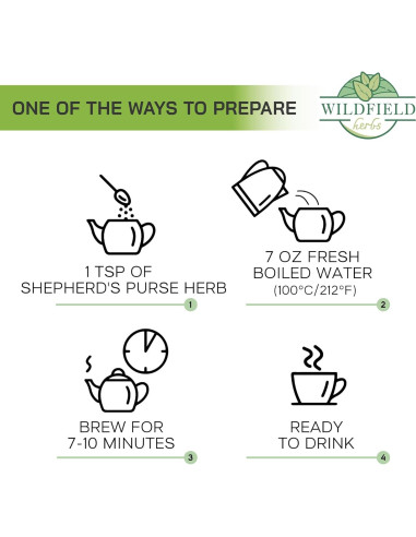 Té Herbal Bolsa de Pastor OVVA 50g - Capsella Bursa-Pastoris