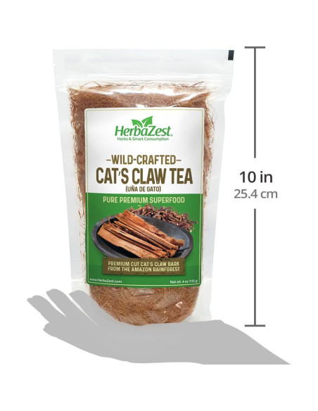 Té de Uña de Gato HerbaZest 115g - 100% Puro y Orgánico Té de Uña de Gato HerbaZest 115g - 100% Puro y Orgánico