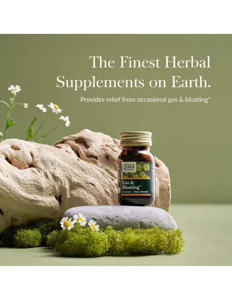 Gaia Herbs Gas & Bloating 50 Cápsulas Veganas - Alivio Digestivo