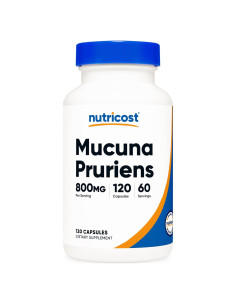 Nutricost Mucuna Pruriens 400mg - 120 Cápsulas Vegetales