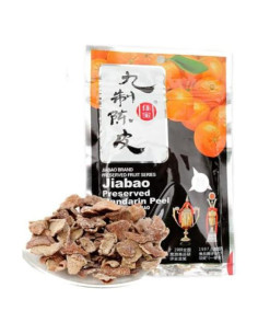 Cáscara de Mandarina Seca Orgánica Jiabao - 300 g (20 Piezas)