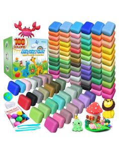 Arcilla Air Dry Essenson 100 Colores para Niños DIY