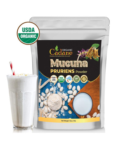 Polvo de Mucuna Pruriens Orgánico Cadane 0.45 kg | Suplemento Vegano