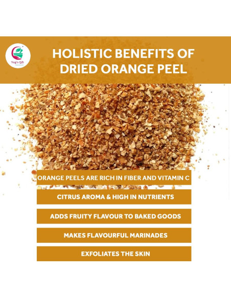 Cáscara de Naranja Secas 453g | Aroma y Sabor Cítrico | Yogi's Gift