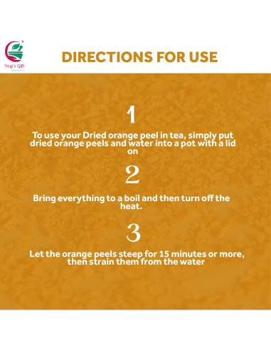 Cáscara de Naranja Secas 453g | Aroma y Sabor Cítrico | Yogi's Gift