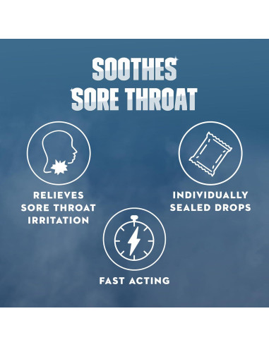 Gotas Mucinex Instasoothe Alivio Garganta Sore Miel 40 ct