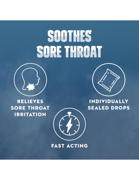 Gotas Mucinex Instasoothe Alivio Garganta Sore Miel 40 ct