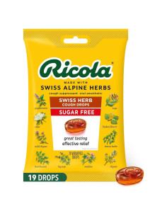 Caramelos para la Tos Sin Azúcar Ricola 19 Unidades Mentol Natural