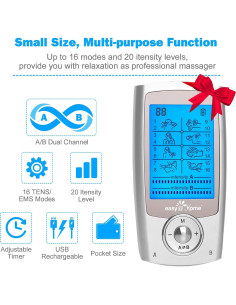 Masajeador TENS y EMS Easy@Home EHE029G-B 20 Niveles 2