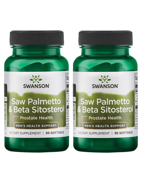 Swanson Saw Palmetto y Beta Sitosterol 30 Cápsulas