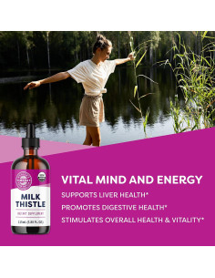 Vimergy Cardo Mariano Líquido Orgánico 115 mL - Apoyo Hepático 2