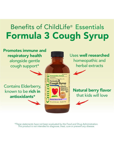 Jarabe para la Tos Infantil ChildLife 118 ml - Alivio Natural