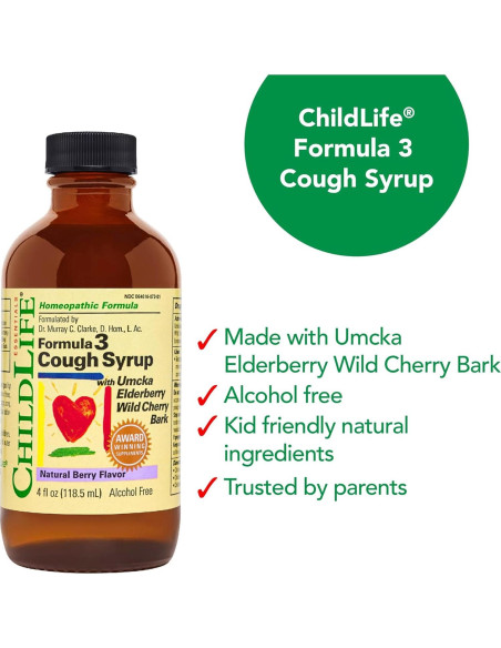 Jarabe para la Tos Infantil ChildLife 118 ml - Alivio Natural