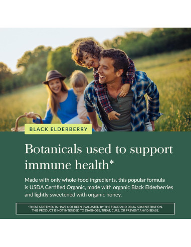 Jarabe de Saúco Negro Gaia Herbs 89 ml - Suplemento Inmunológico