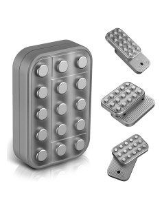 Deslizador Antiestrés de Metal WSHWXY Plata 4.57x2.99cm