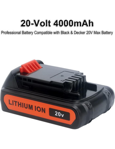 Batería de Litio Biswaye LBXR20 20V 4.0Ah Compatible Black & Decker